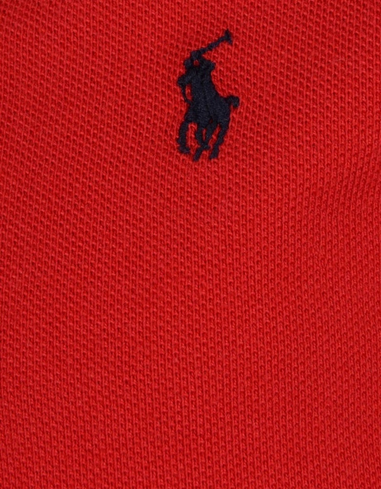Boys Cotton Polo Shirt in Red