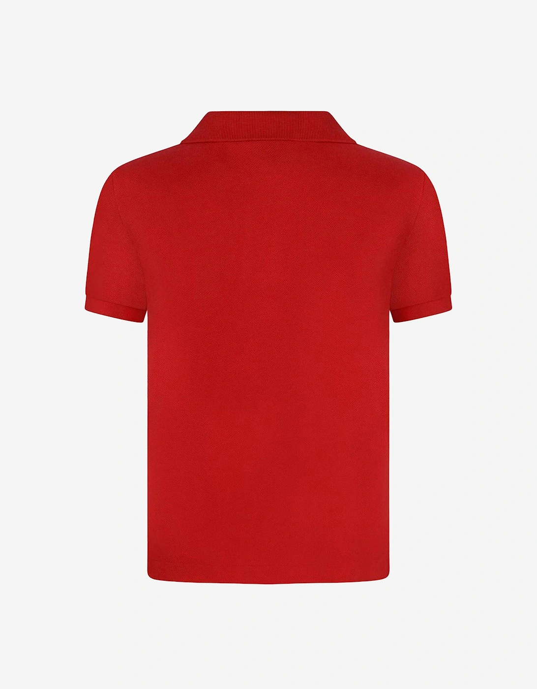 Boys Cotton Polo Shirt in Red