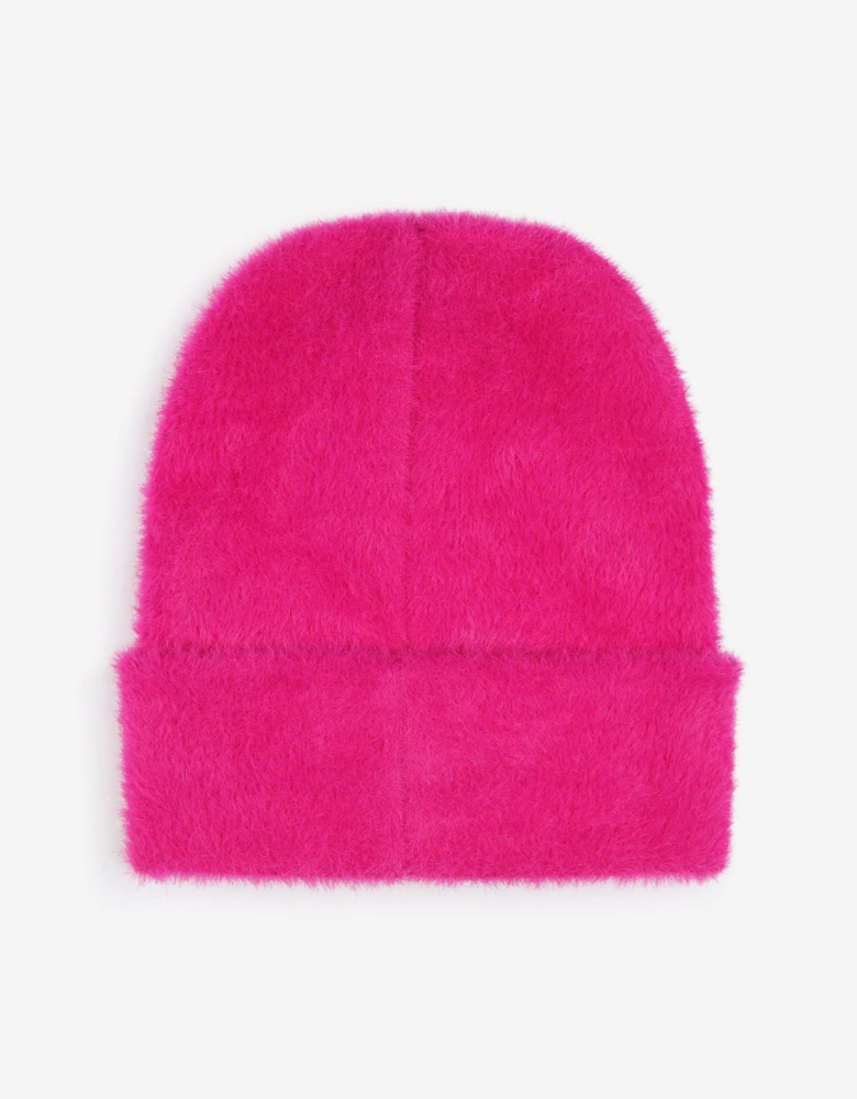 Girls Logo Beanie Hat in Pink