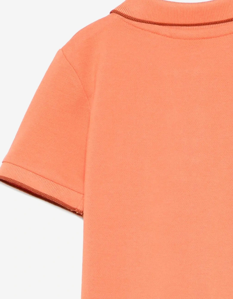 BOSS Baby Boys Logo Polo Shirt in Orange