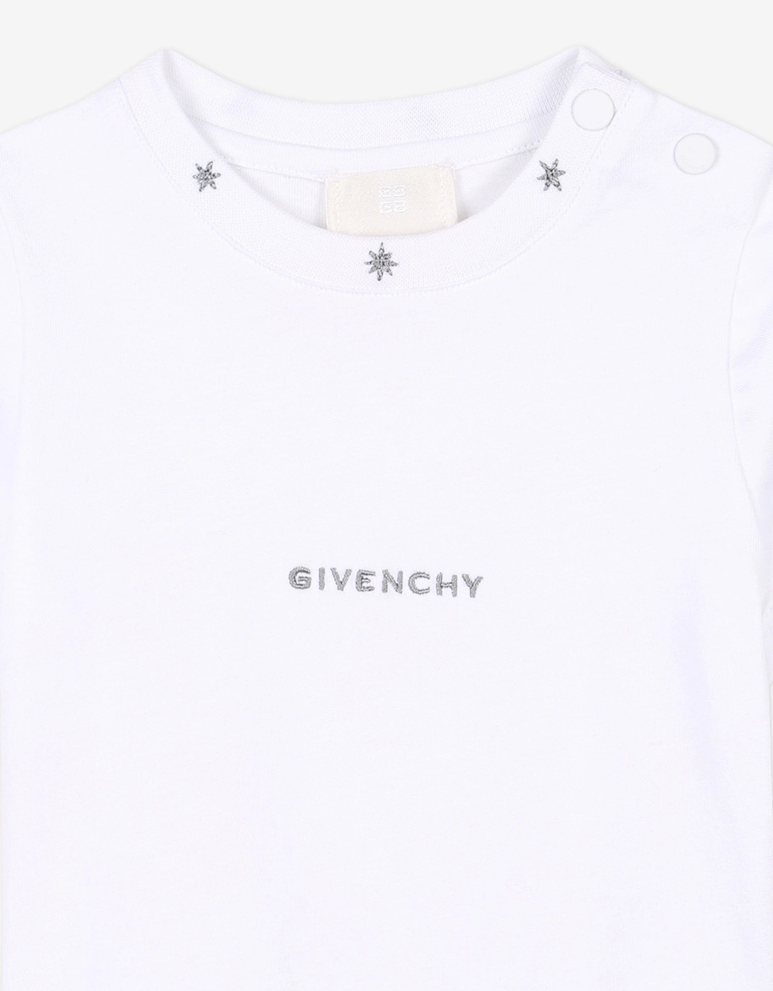 Baby Boys Embroidered Logo T-Shirt in White