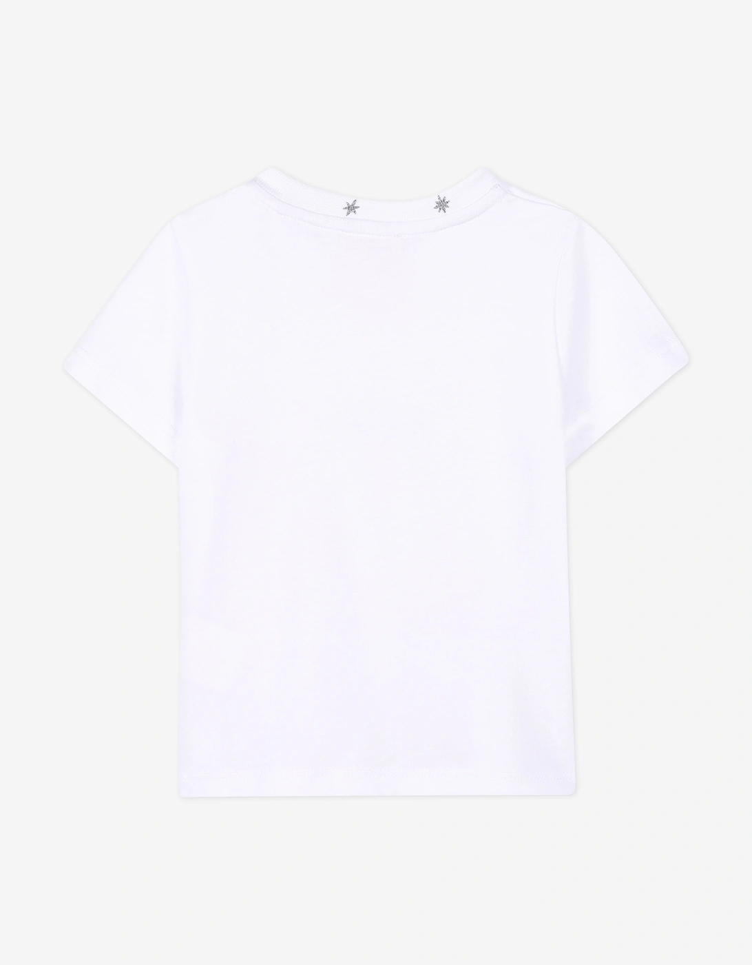 Baby Boys Embroidered Logo T-Shirt in White