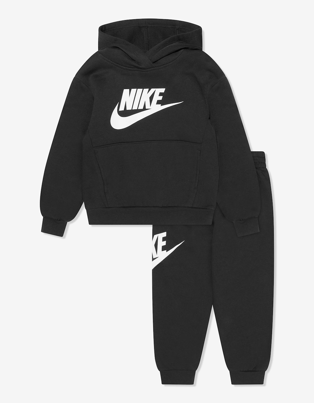 Kids Club Fleece Tracksuit in Black, 6 of 5