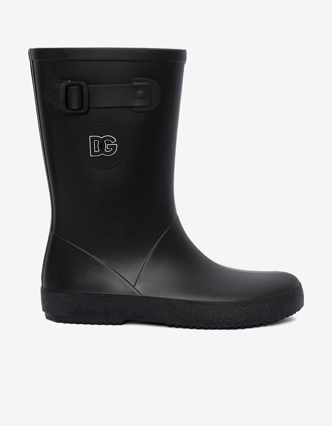 Kids Logo Rain Boots in Black, 5 of 4