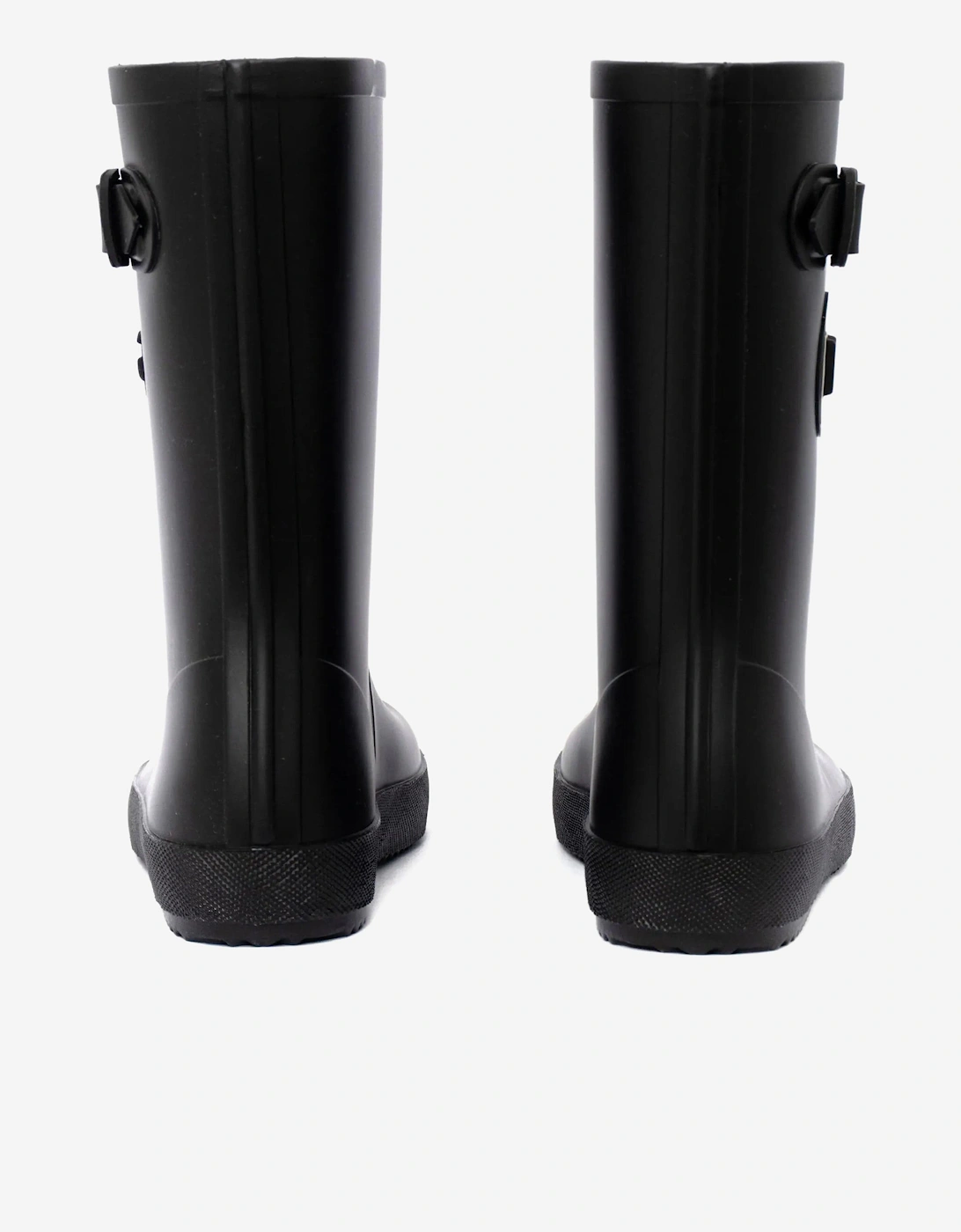 Kids Logo Rain Boots in Black