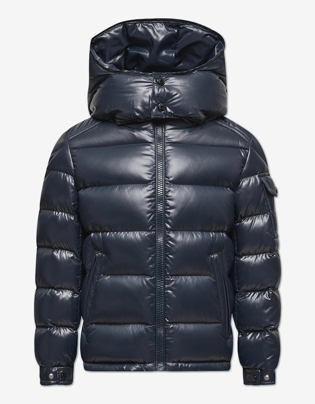 Moncler Girls Navy Enfant Down Padded Maya Jacket In - Size: 4 Years Kids