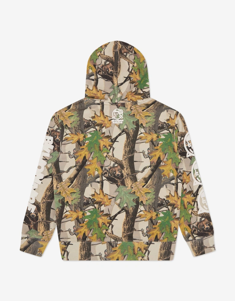 Boys Tree Camo Hoodie in Multicolour