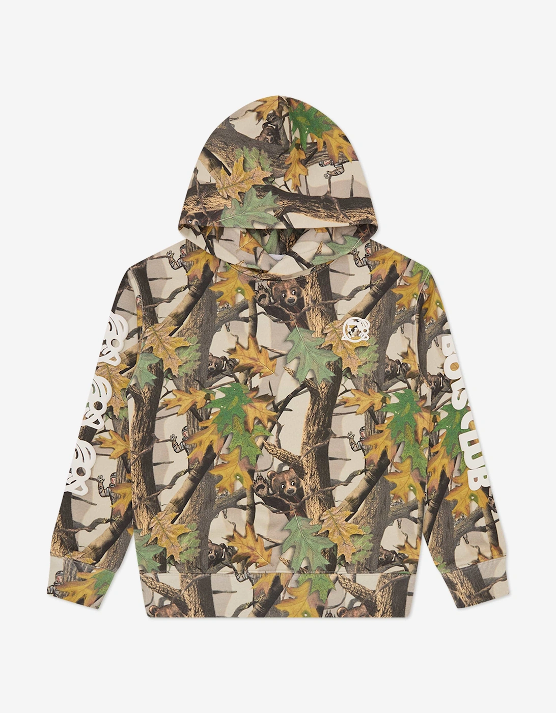 Boys Tree Camo Hoodie in Multicolour, 5 of 4