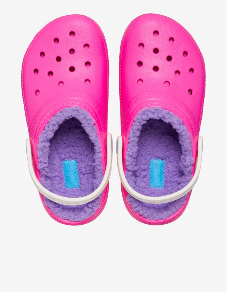 Girls Classic Lined Clog in Pink