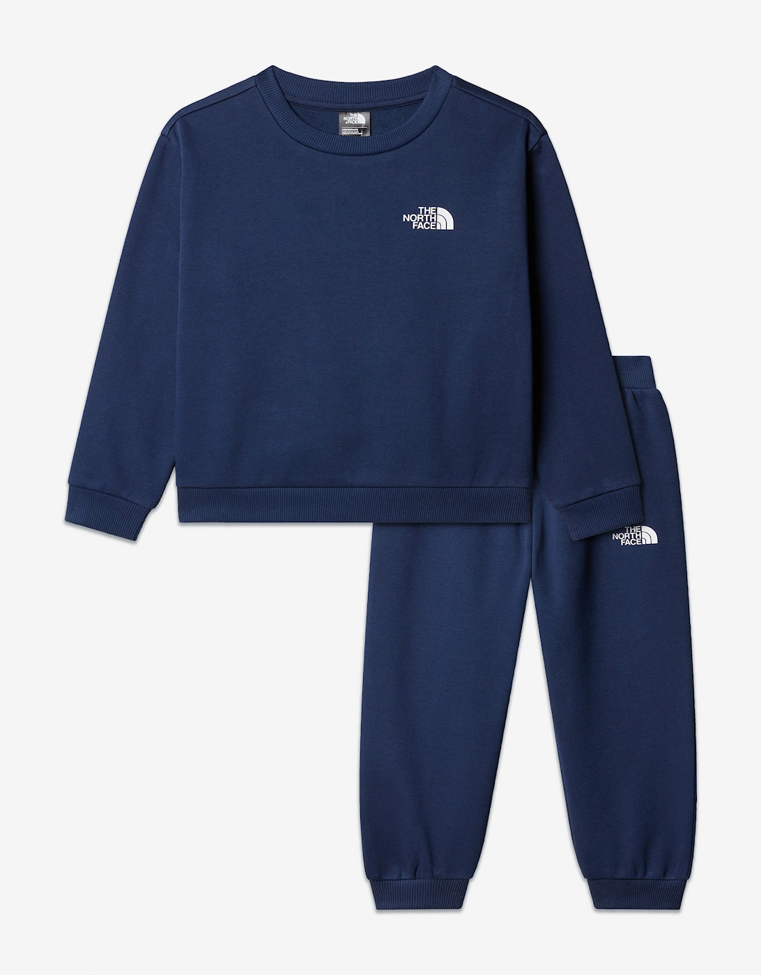 Kids Simple Dome Fleece Tracksuit in Navy, 5 of 4