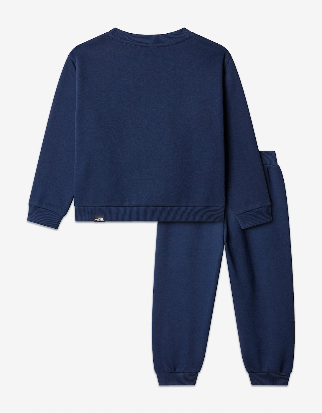 Kids Simple Dome Fleece Tracksuit in Navy
