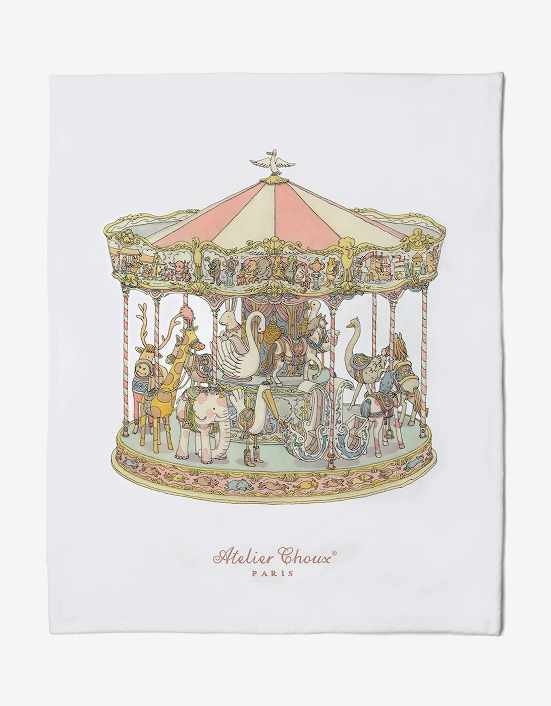 Baby Girls Monceau / Carousel Quilt in Multicolour (100 × 130 cm)