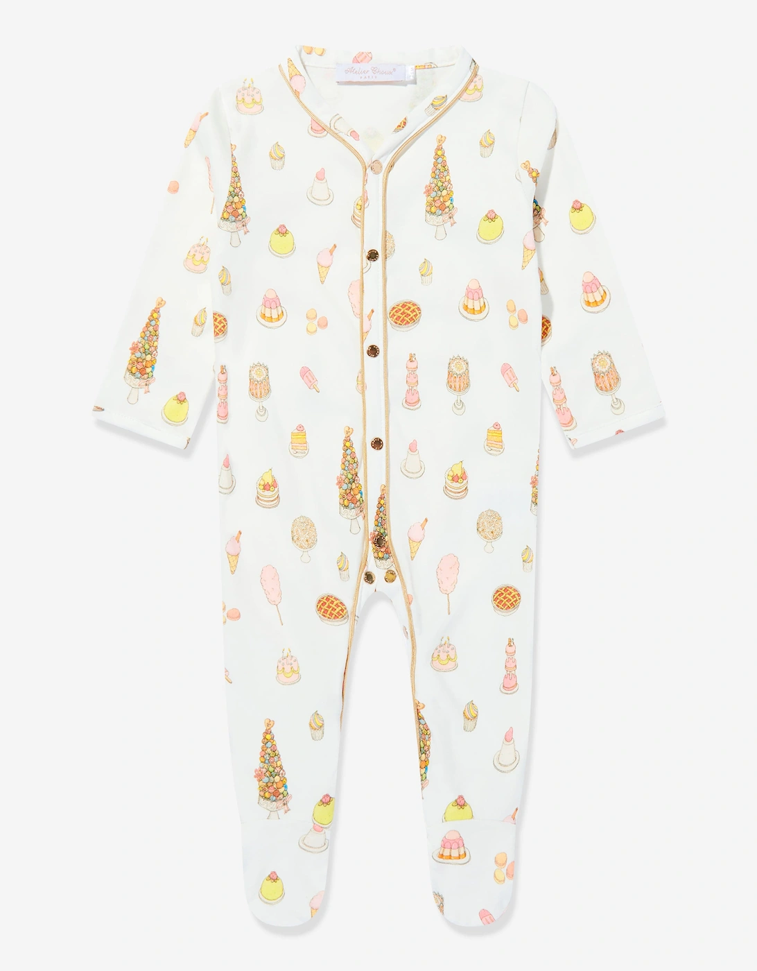 Baby Classic Sweetie Pie Playsuit in White, 5 of 4