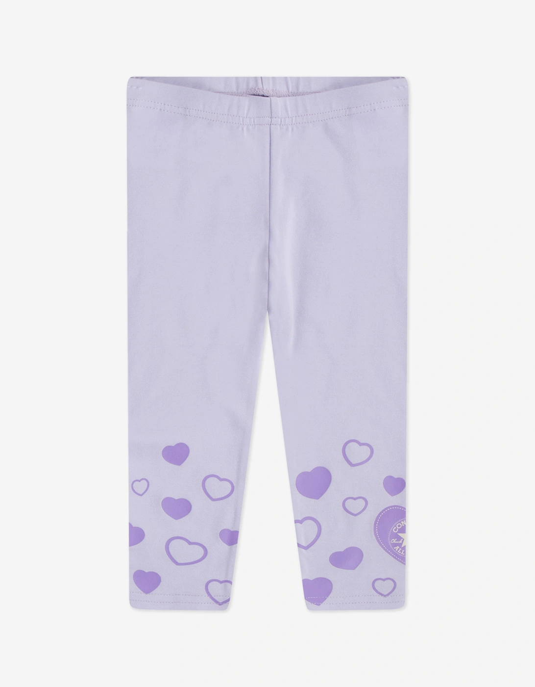 Girls Hoodie and Heart Leggings Set in Grey