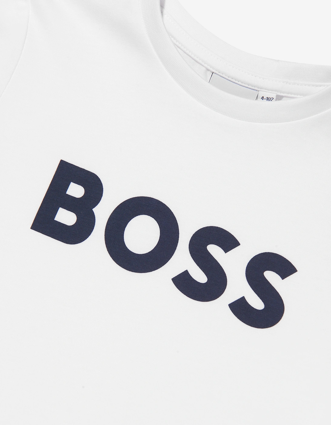BOSS Boys Logo T-Shirt in White