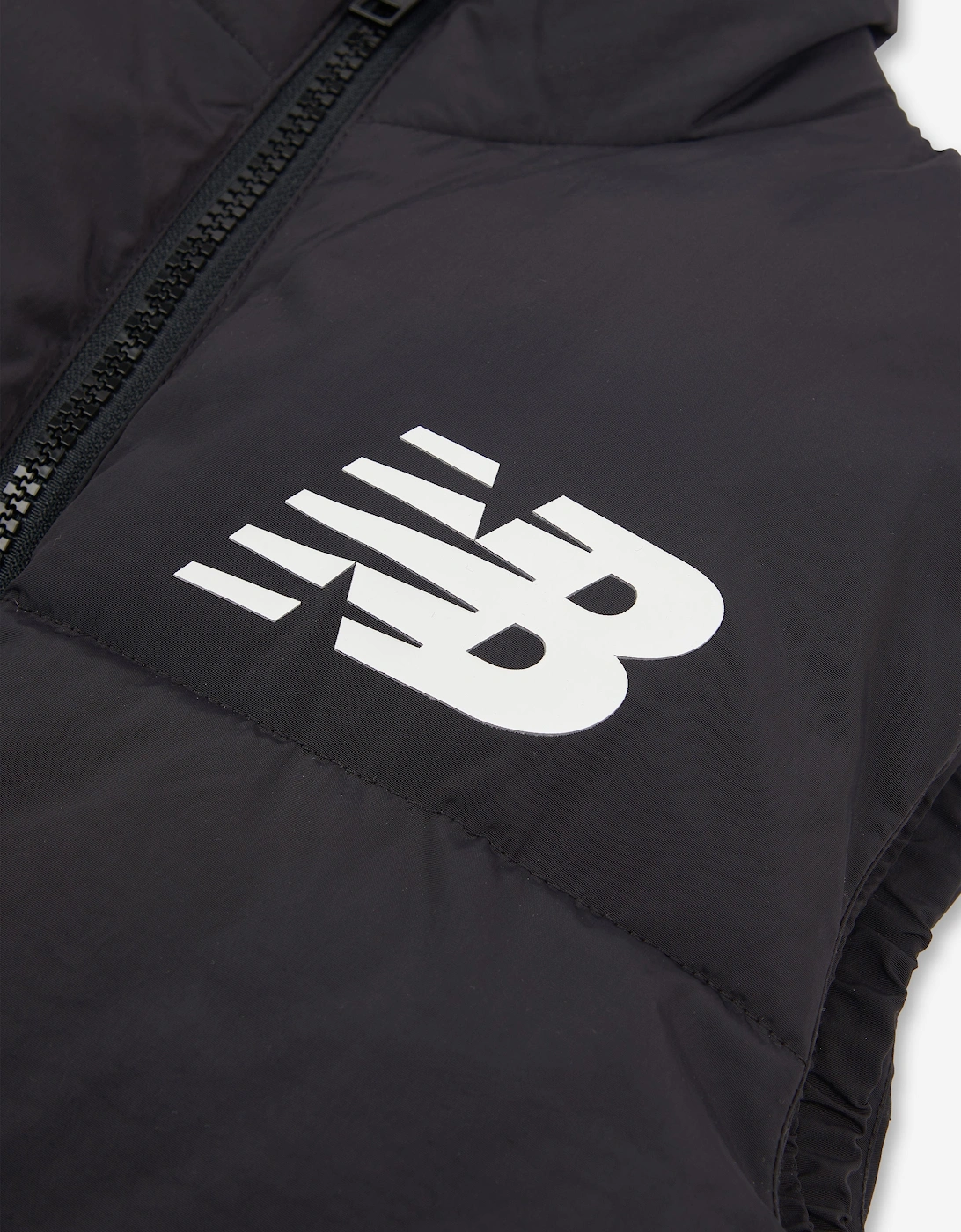 Boys Logo Quilted Gilet in Black
