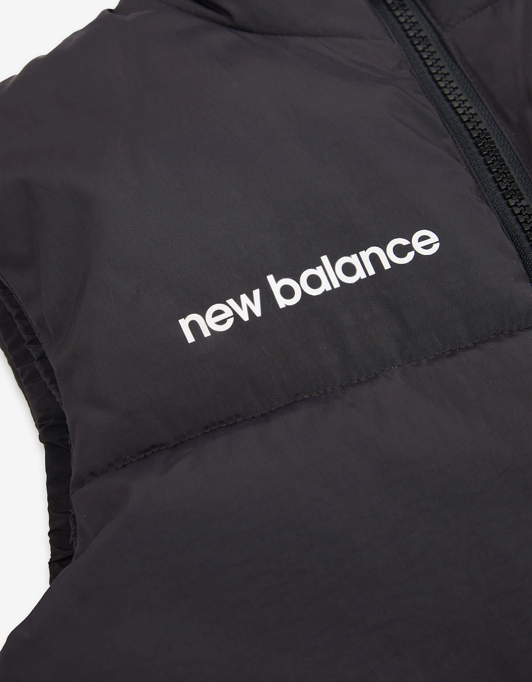 Boys Logo Quilted Gilet in Black