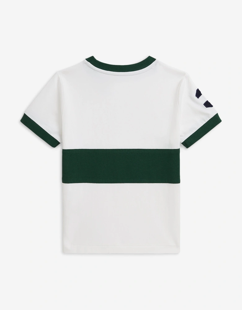 Boys Logo Jersey T-Shirt in White