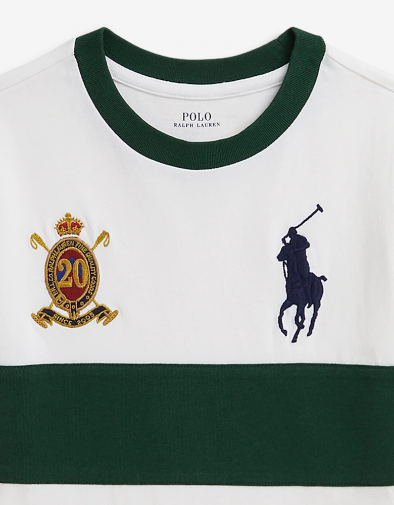 Boys Logo Jersey T-Shirt in White