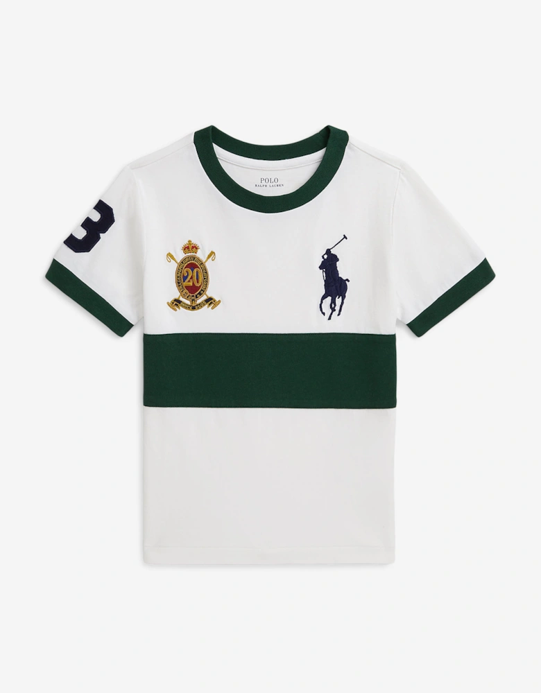 Boys Logo Jersey T-Shirt in White