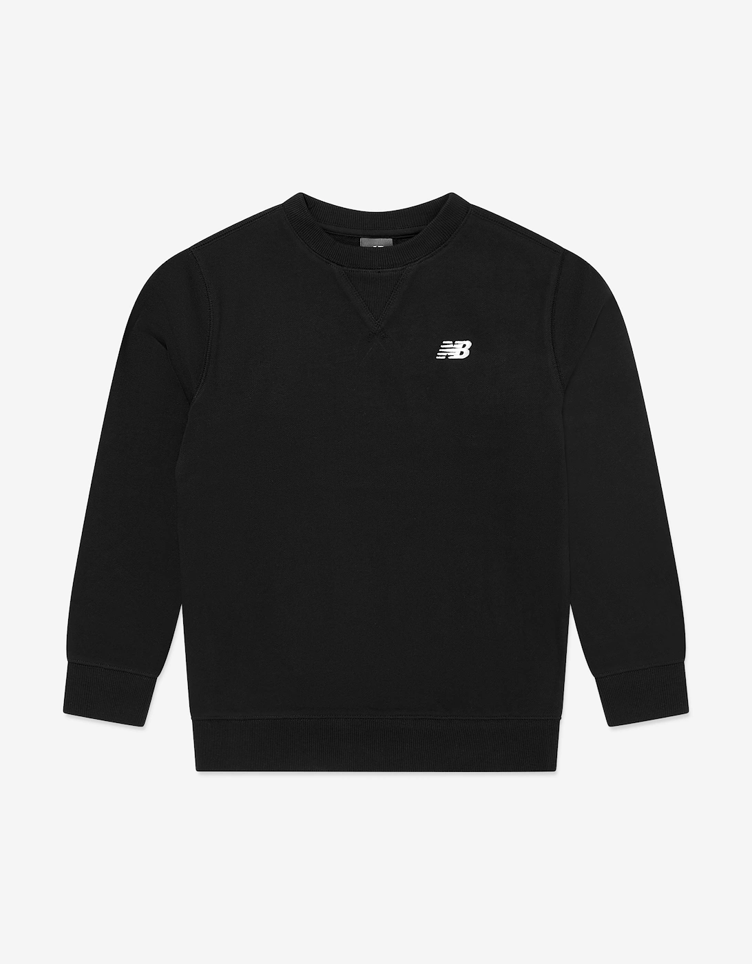 Boys French Terry Small Logo Sweatshirt in Black, 5 of 4