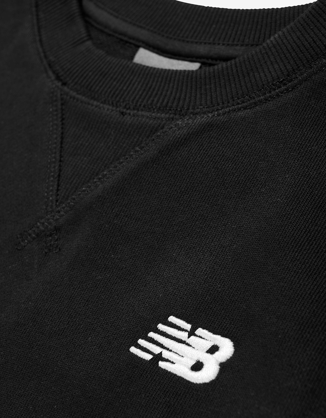 Boys French Terry Small Logo Sweatshirt in Black