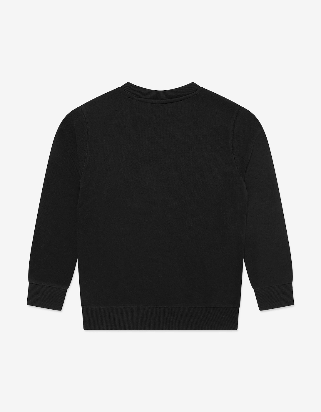 Boys French Terry Small Logo Sweatshirt in Black