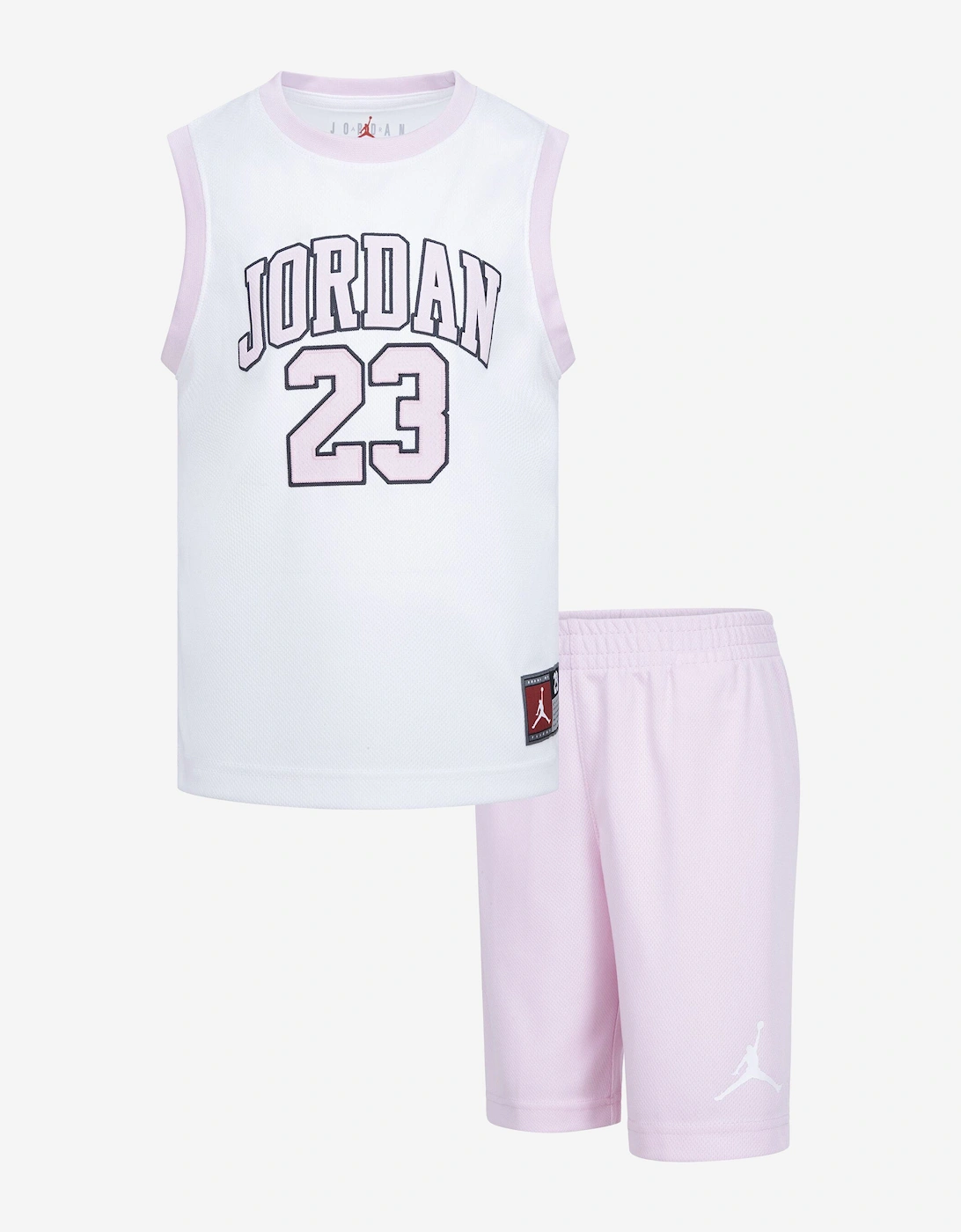 Girls 23 Jersey Short Set in Pink, 5 of 4