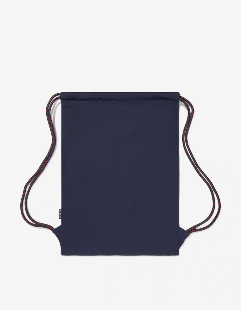 Kids Polo Canvas Drawstring Bag in Navy (49cm)