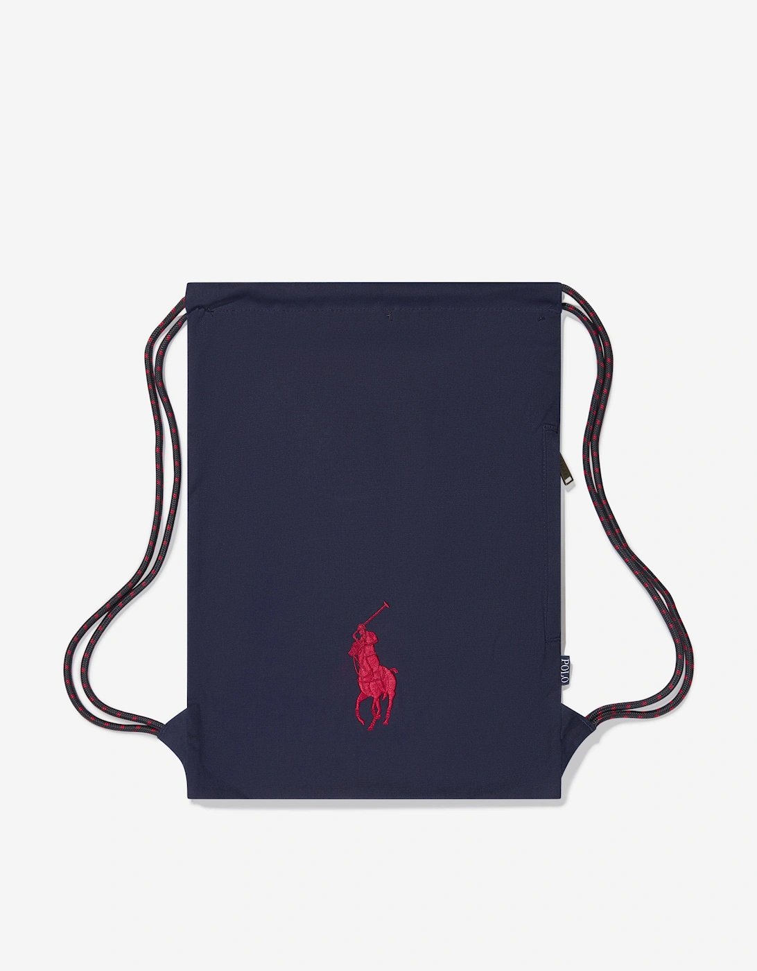 Kids Polo Canvas Drawstring Bag in Navy (49cm), 6 of 5