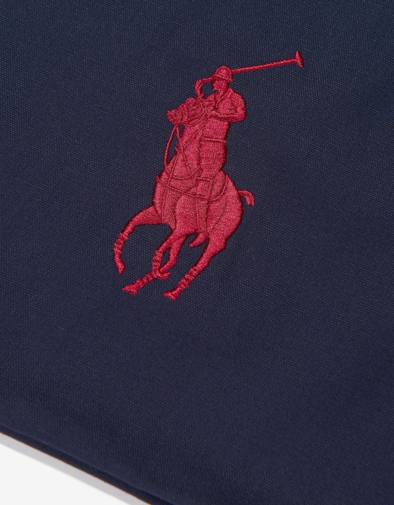 Kids Polo Canvas Drawstring Bag in Navy (49cm)