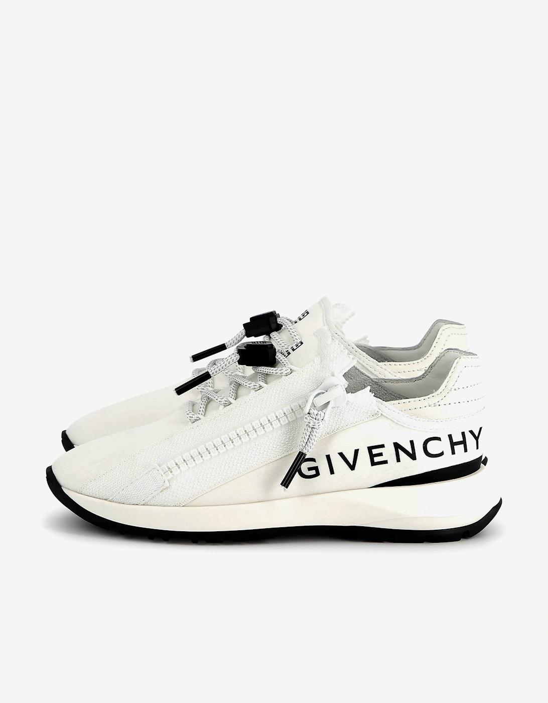 Boys Logo Zip Trainers in White, 5 of 4