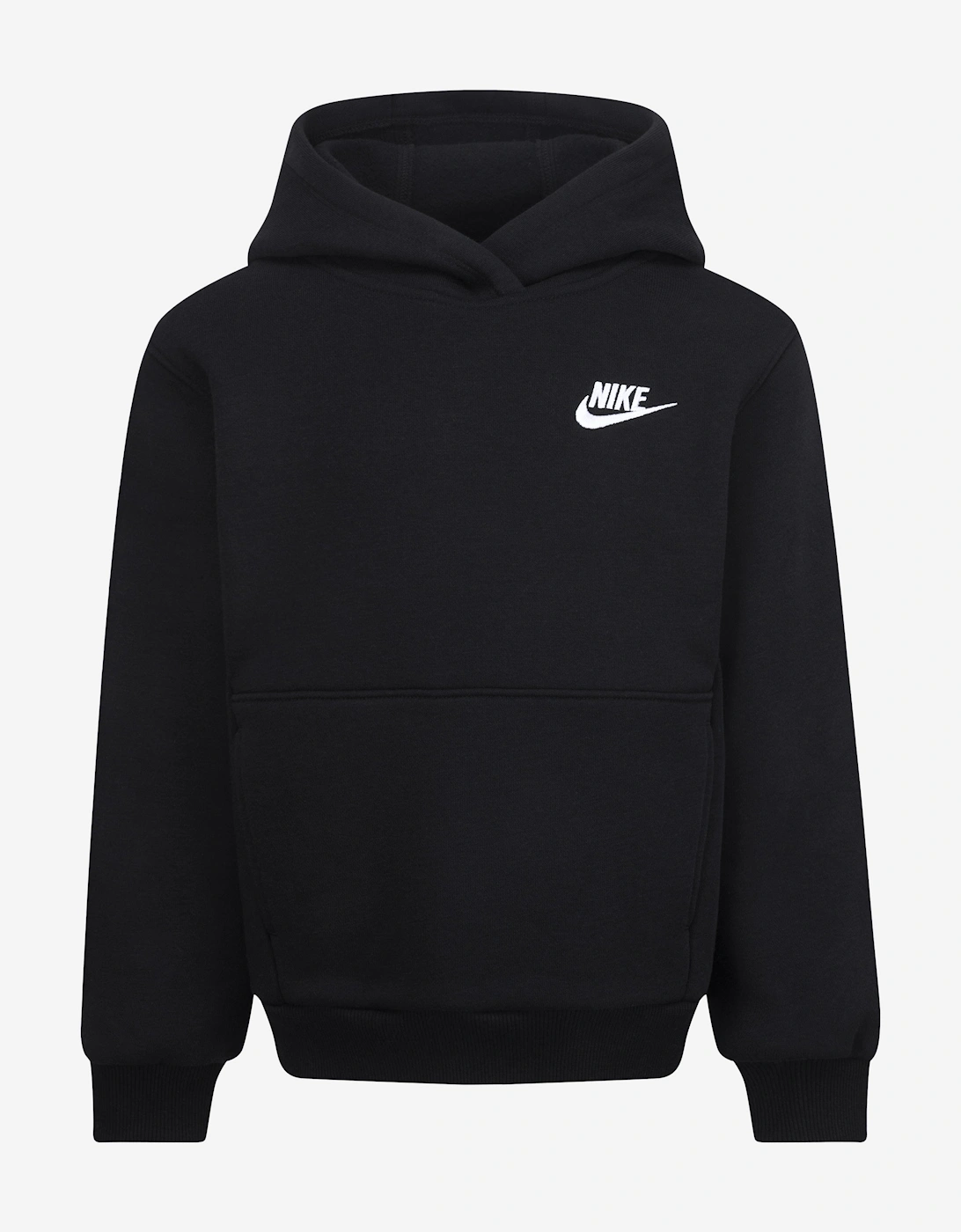 Nike Unisex Black Nsw Club Fleece Hoodie In - Size: 3 - 4 Yrs Kids