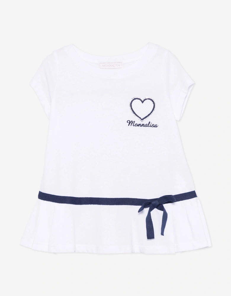 Girls T-Shirt and Leggings Set in White