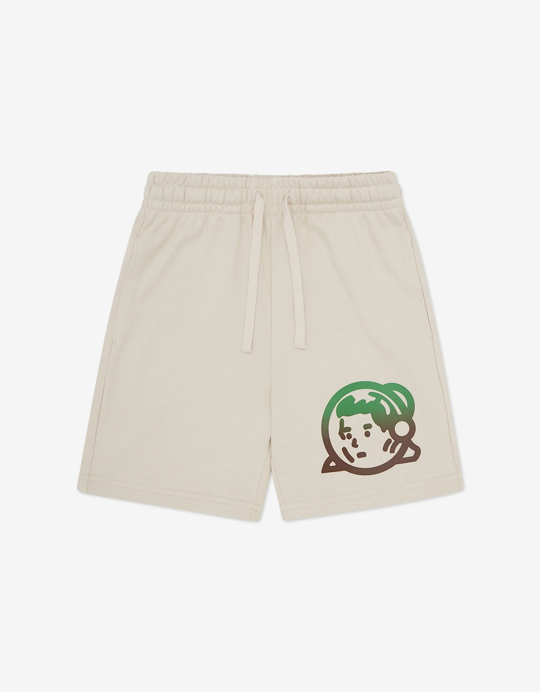 Boys Gradient Logo Shorts in Ivory, 5 of 4
