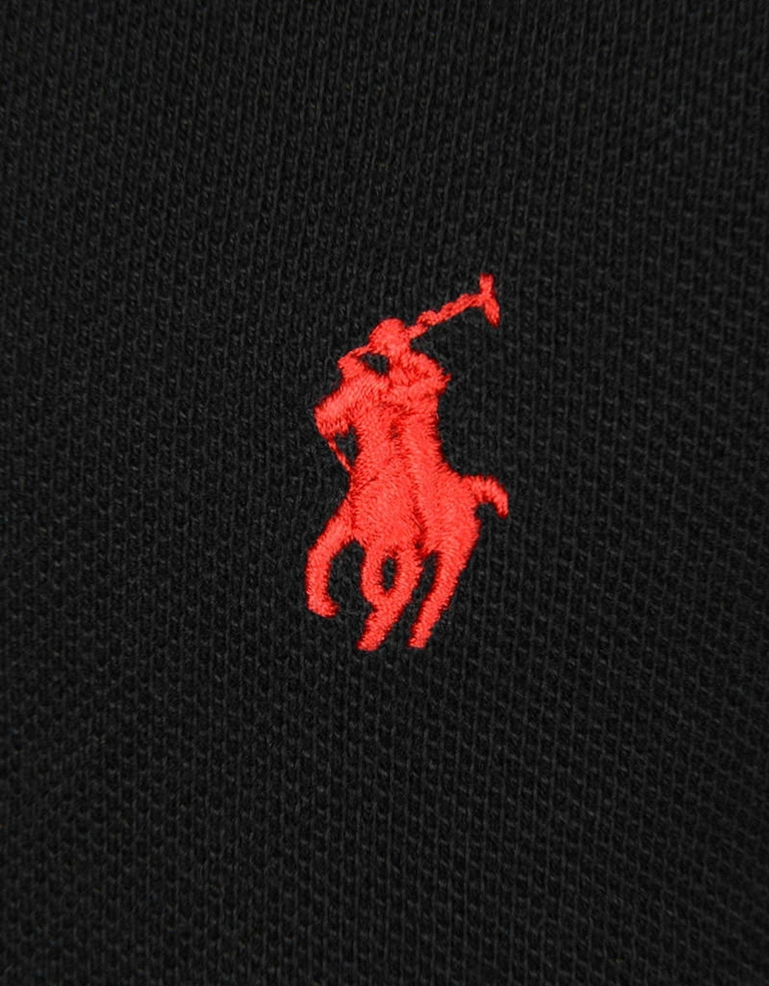 Boys Custom Fit Polo Shirt in Black