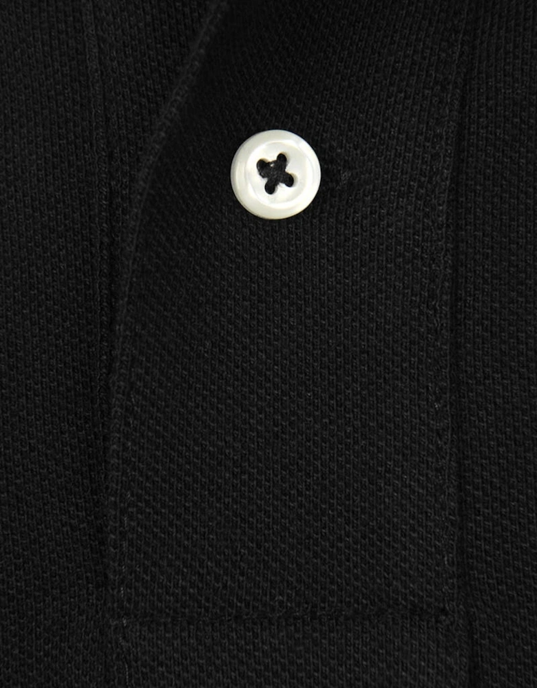 Boys Custom Fit Polo Shirt in Black
