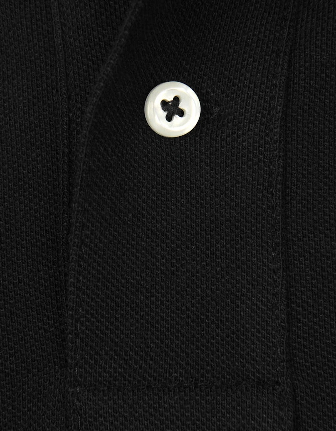 Boys Custom Fit Polo Shirt in Black