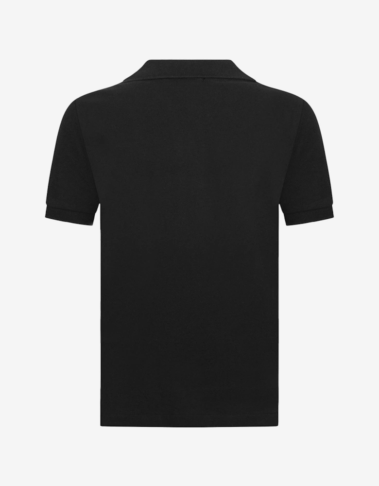 Boys Custom Fit Polo Shirt in Black