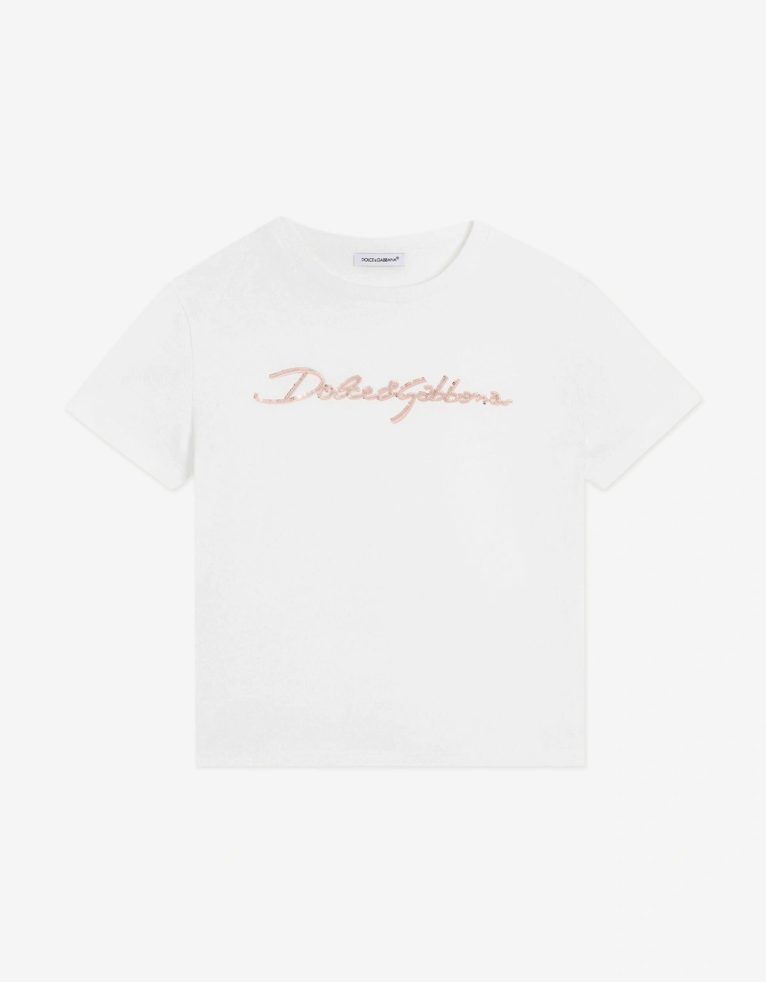 Girls Logo T-Shirt in White, 5 of 4
