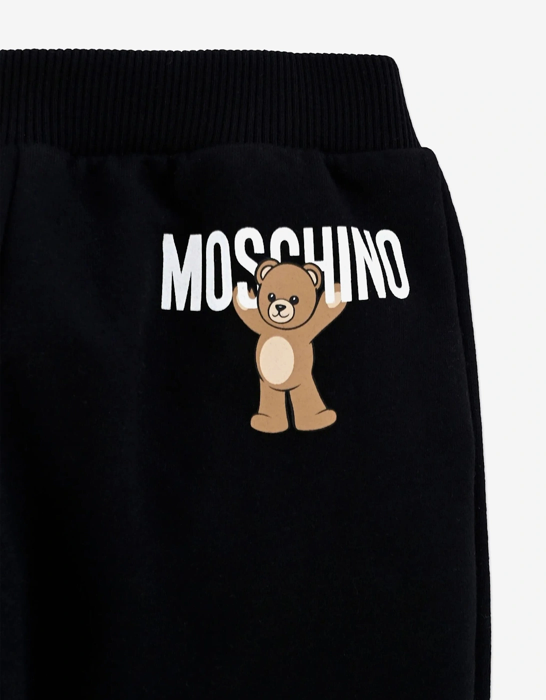 Baby Teddy Bear Logo Joggers in Black
