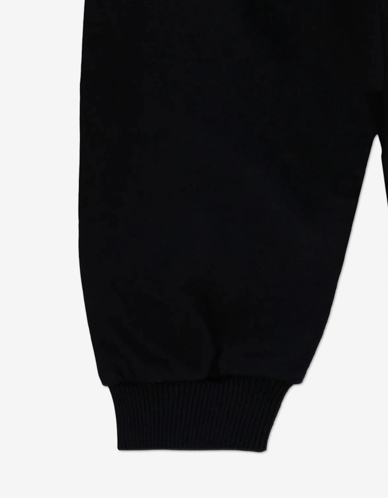 Baby Teddy Bear Logo Joggers in Black