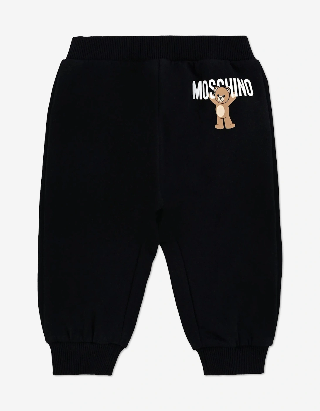 Baby Teddy Bear Logo Joggers in Black, 5 of 4