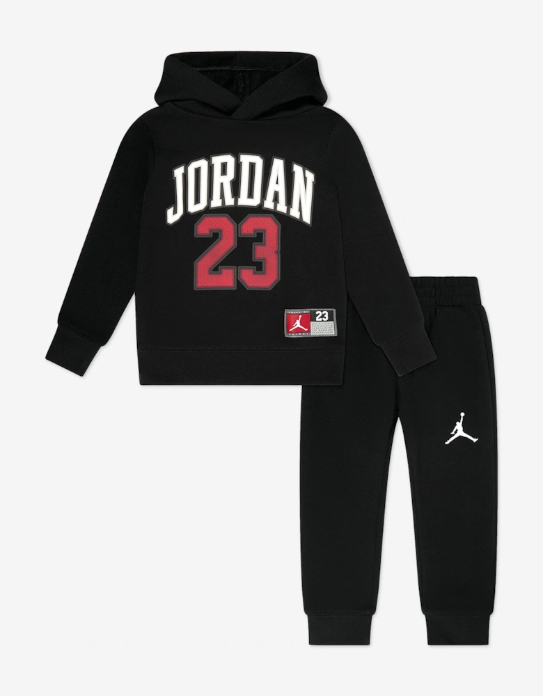Kids Logo Tracksuit in Black