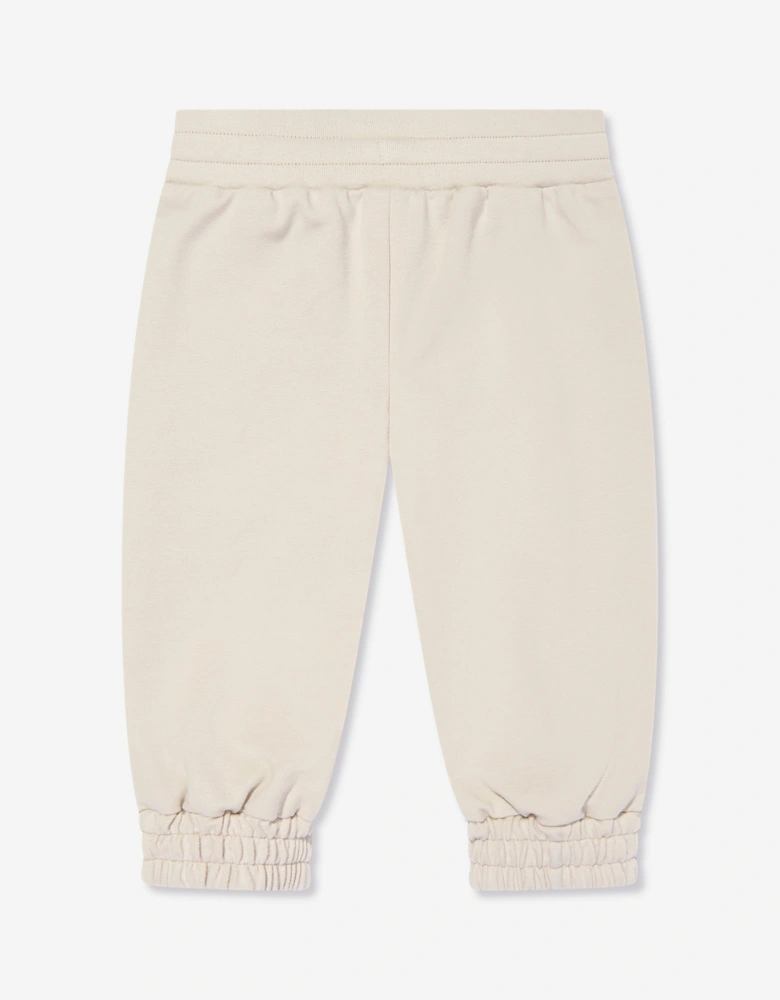 Baby FF Logo Reversible Joggers in Brown