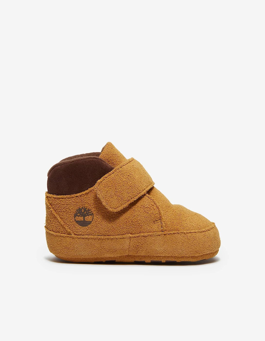 Baby Crib Mid Hook & Loop Booties in Beige, 5 of 4