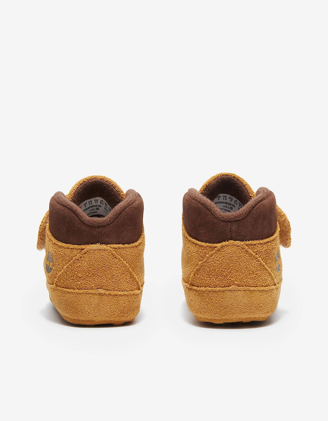 Baby Crib Mid Hook & Loop Booties in Beige