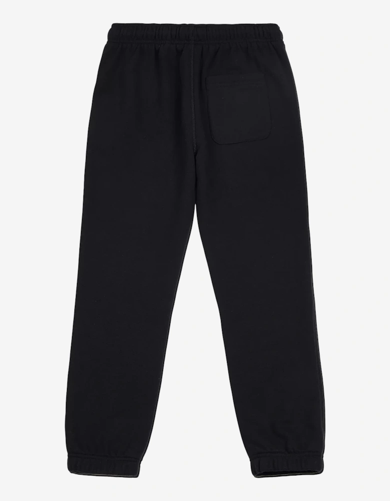 Boys French Terry Small Logo Joggers in Black
