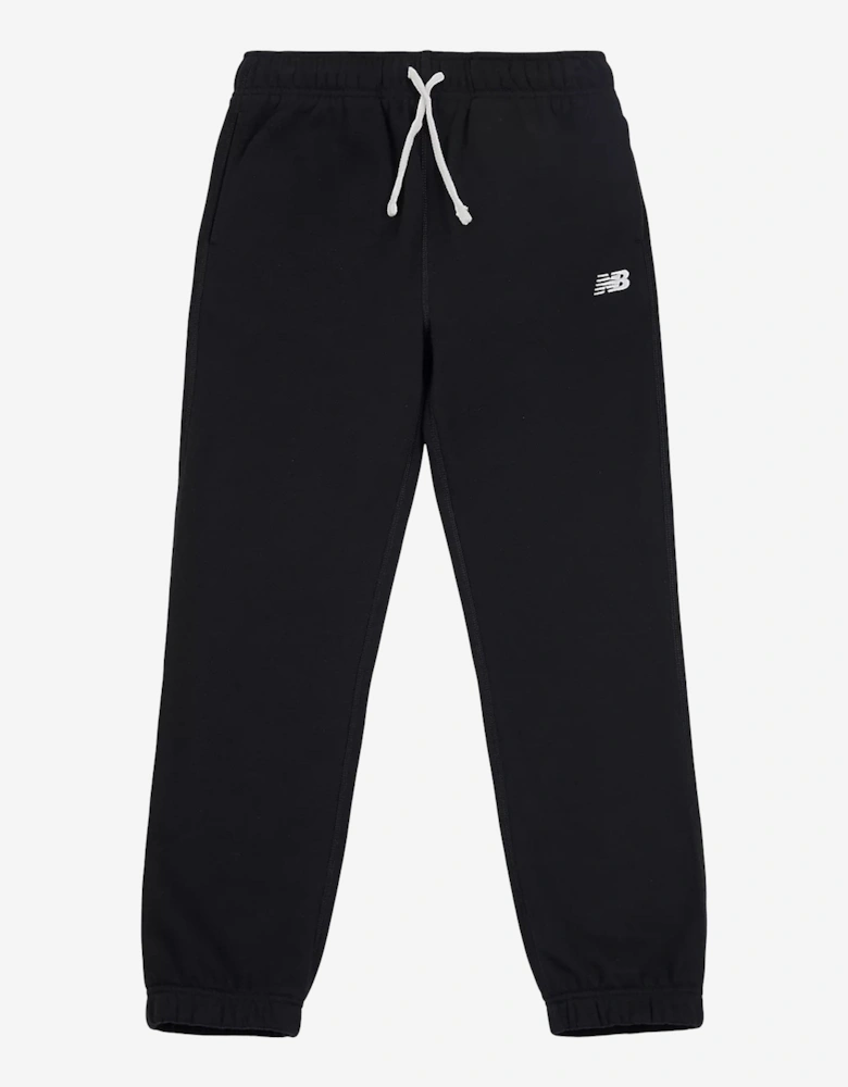 Boys French Terry Small Logo Joggers in Black