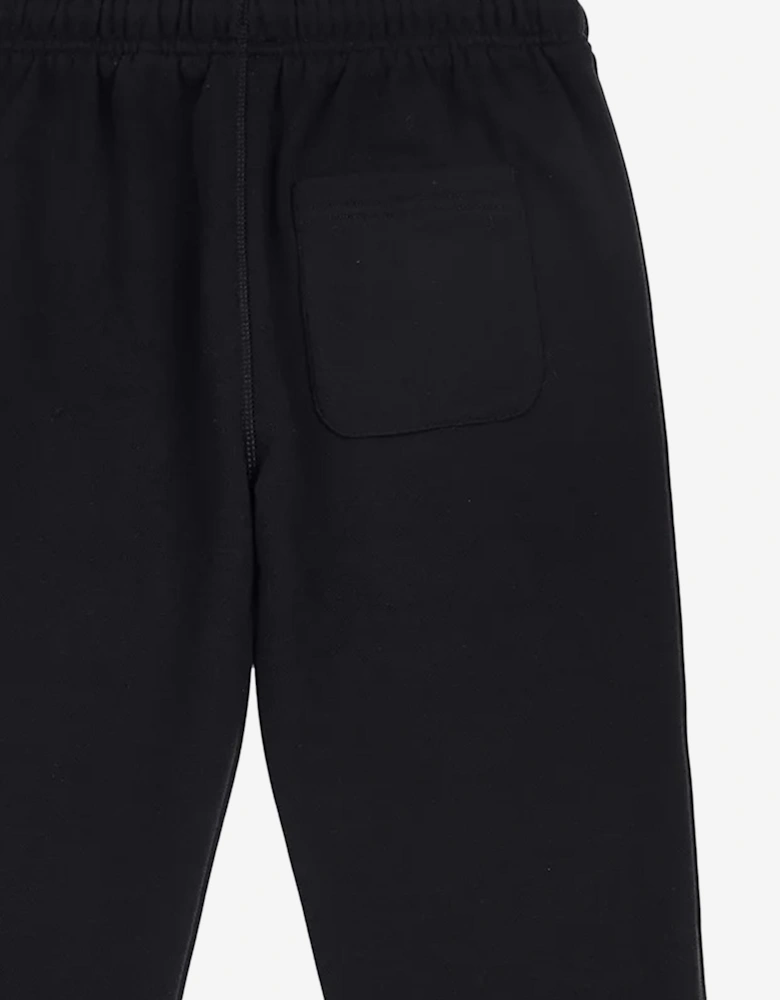 Boys French Terry Small Logo Joggers in Black